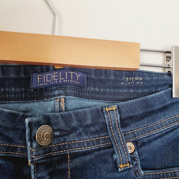 FIDELITY Stevie Skinny Dark Wash Jeans - Picture 7 of 12